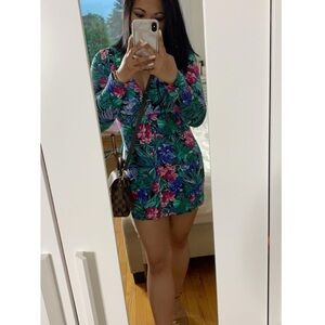 AKIRA Floral long sleeve dress